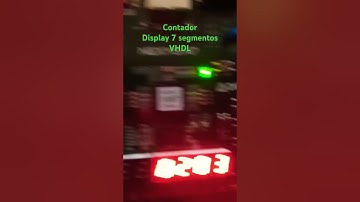 Contador 9999 FPGA display 7 segmentos VHDL