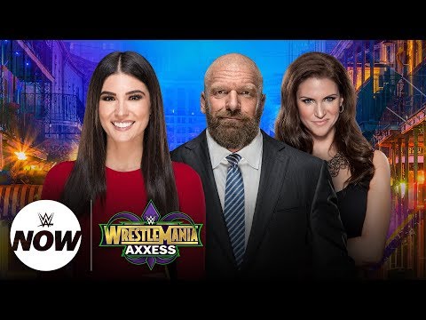 Live WrestleMania Axxess tour with Triple H and Stephanie McMahon: WWE NOW