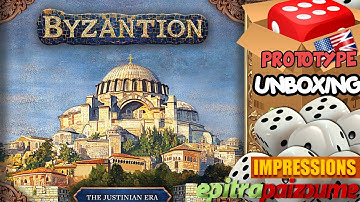 Byzantion The Justinian Era - Prototype Unboxing & Impressions (EN) by Epitrapaizoume