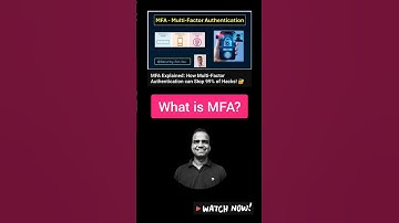 What is Multi-Factor Authentication? How MFA Protects You from Hackers? 💥 #Shorts - 391