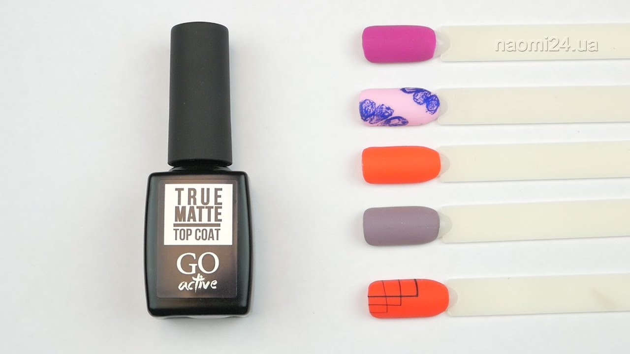 Топ матовый для гель-лака GO Active True Matte Top Coat, 10 мл