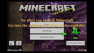 How to turn off UI reader (Narrator) in Minecraft PE