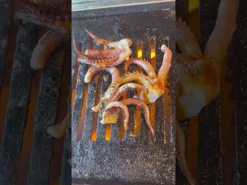 イカを焼いてみた🔥I tried grilled squid🔥#asmr  #イカ #squid
