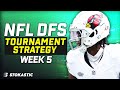 NFL DFS Sims Tournament Strategy Week 5 | Expert NFL DFS Tips