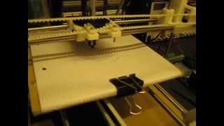 First test of Prusa Mendal reprap 3d printer