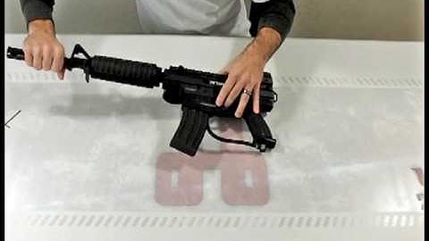 How to Install the Rap 4 M4/M16 Barrel Kit with Shroud on your Paintball Gun by HustlePaintball.com