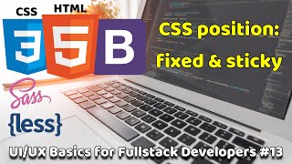 CSS Position Fixed & Sticky | UI/UX Basics for Fullstack Developers 13 | Fullstack Basics