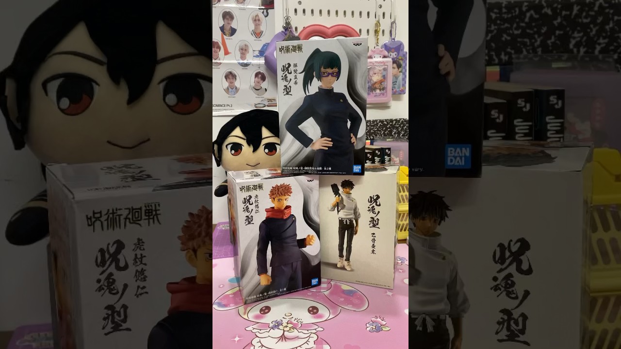 jujutsu kaisen haul! unboxing banpresto maki,yuuji and yuta figures😻🌷 