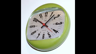 Philips Kienzle Wall Top Clock Space Age Vintage 1970S Design Germany