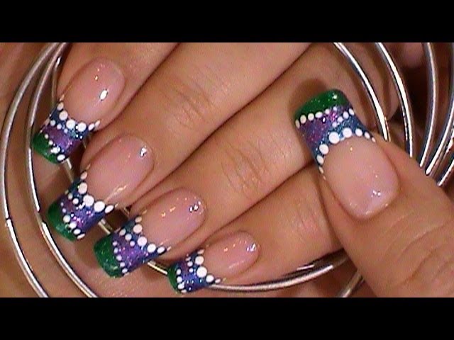 AUTUMN SALE] Patel Pink and Blue Mixed Colors Long Press-On Nails – Belle  Rose Nails
