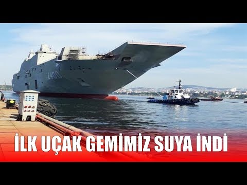 İlk Milli Uçak Gemisi TCG Anadolu Suya İndirildi