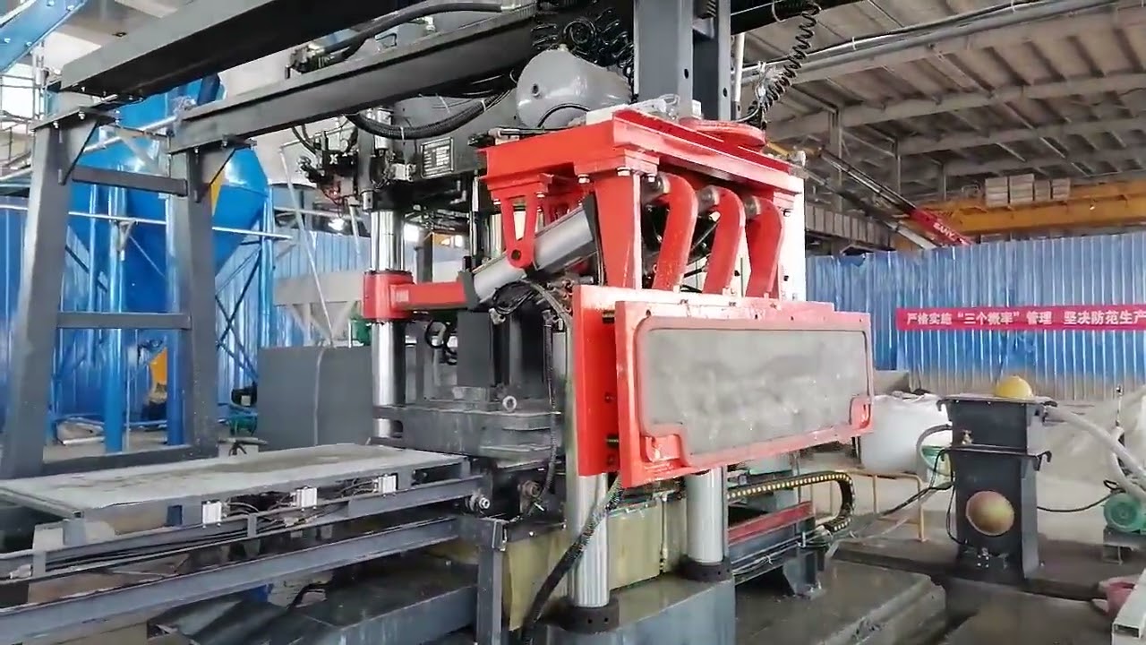 Concrete block making machine