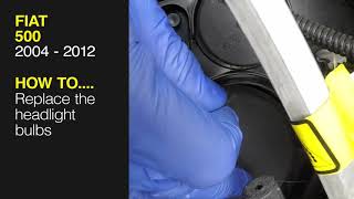 Fiat 500 (2004 - 2012) - Replace the headlight bulbs