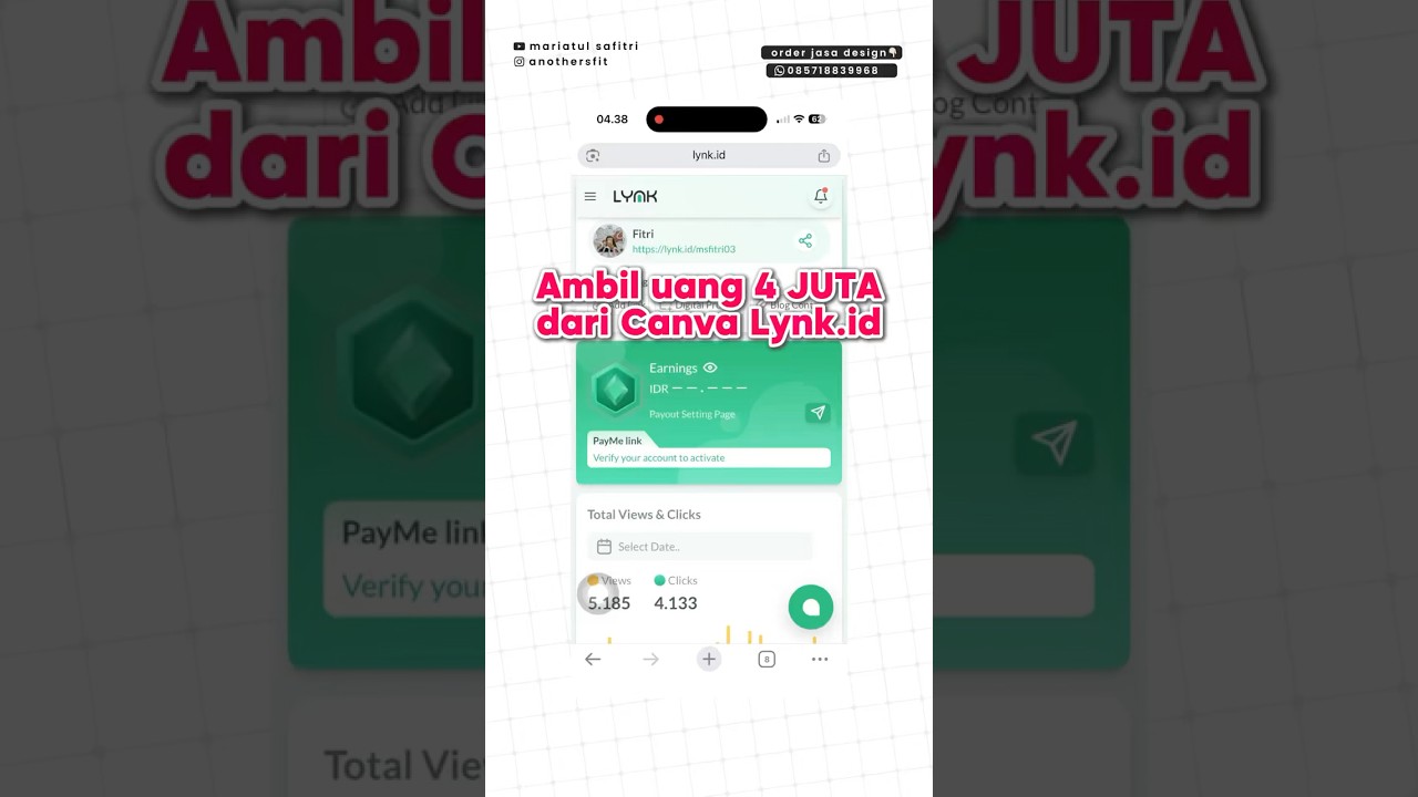 Ambil uang 4 juta dari lynk id 