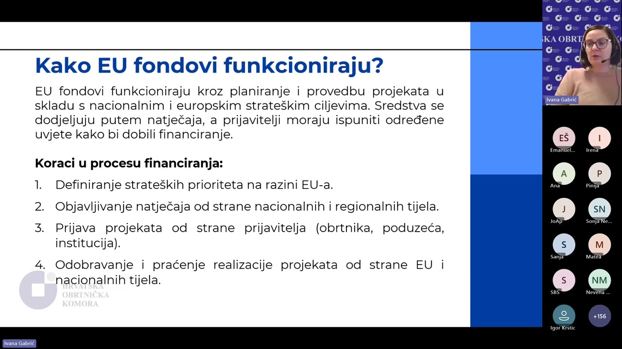 Predavanje 1. - Uvod u EU fondove i mogućnosti financiranja za obrtnike