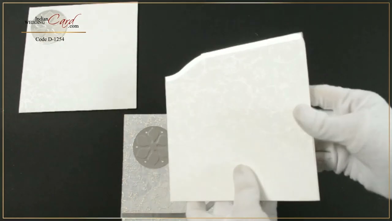 D-1254, White Color, Designer Multifaith Invitations, Multifaith Invitations wedding cards.