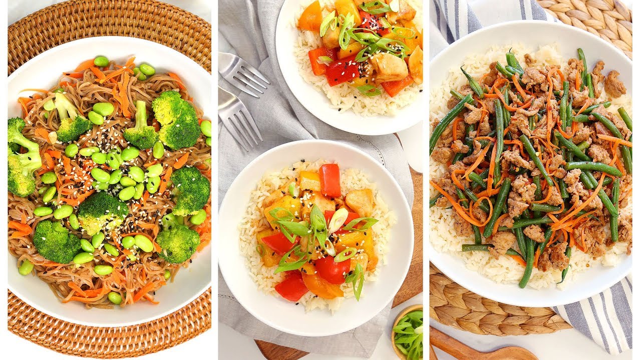 3 Stir Fry Recipes | Quick + Healthy Weeknight Dinner Recipes | The Domestic Geek