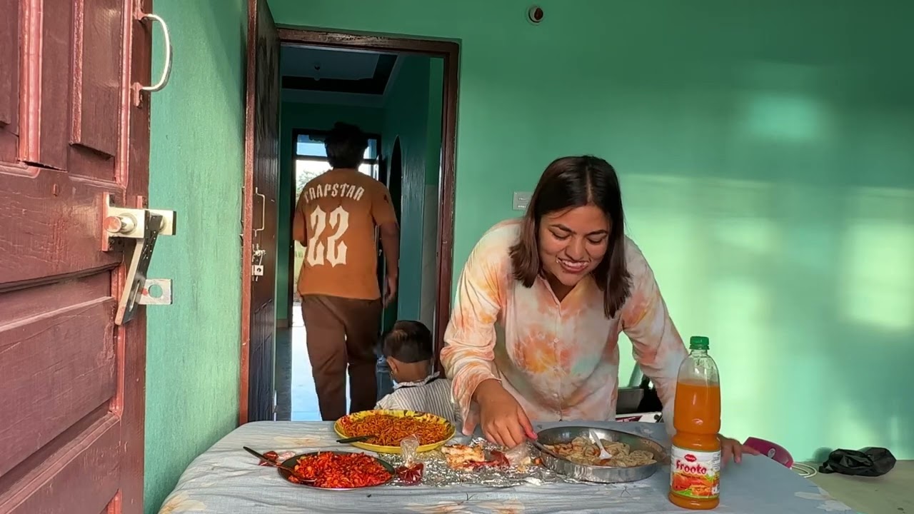 Husband Wife Eating Challenge || Rock Paper Scissor Game 😂