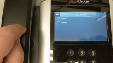 Polycom VVX - Call Waiting Preferences