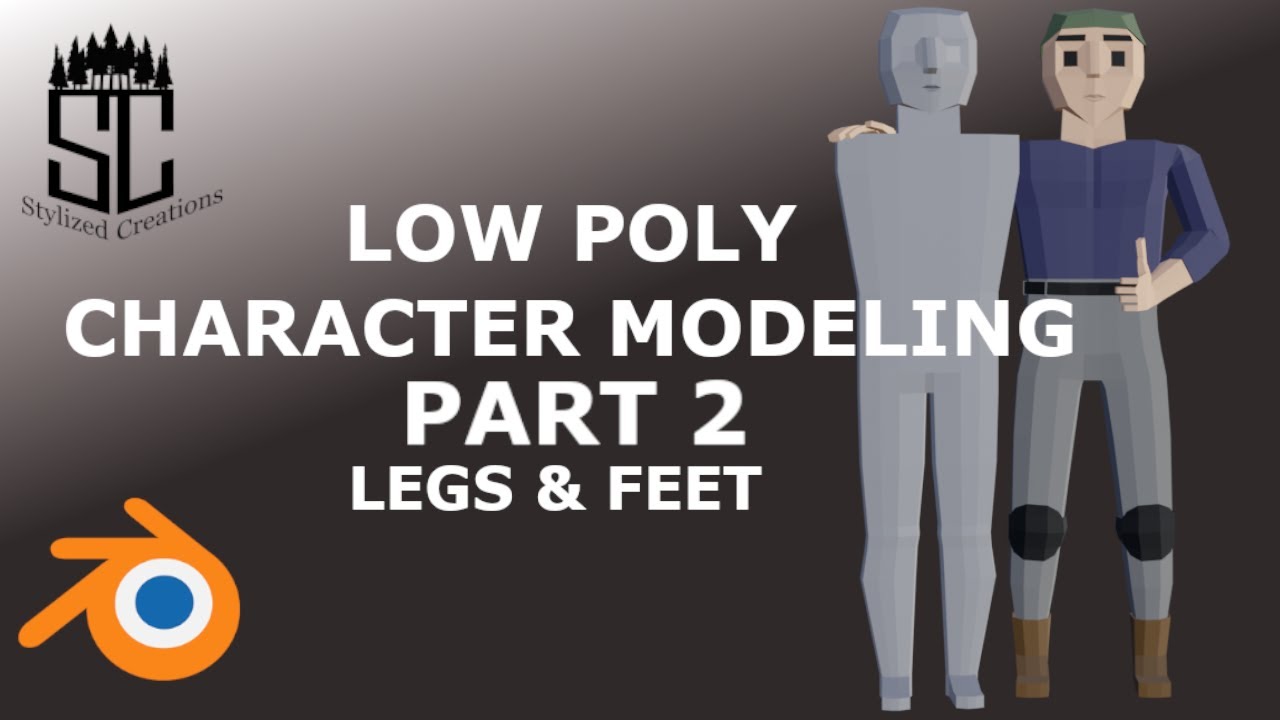 Low Poly Character Tutorial - Blender Beginners Part 2 - YouTube