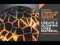 Cinema 4D &amp; Octane Render - Create A Procedural Glowing Lines Material