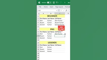 Merge text like a pro in #excel #trendingshorts #advancedexcel #excelprotips #exceltricks #exceltips