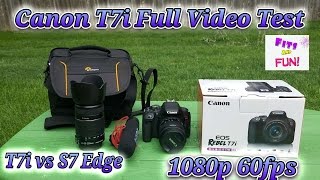 Canon Rebel Eos T7I Full Review With Video Test.