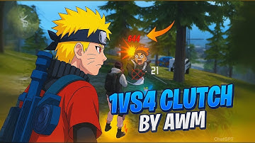 🔥 1v4 AWM + MP40 Clutch 😱 | Sniper + Rush Combo | Free Fire OP Gameplay 🔥