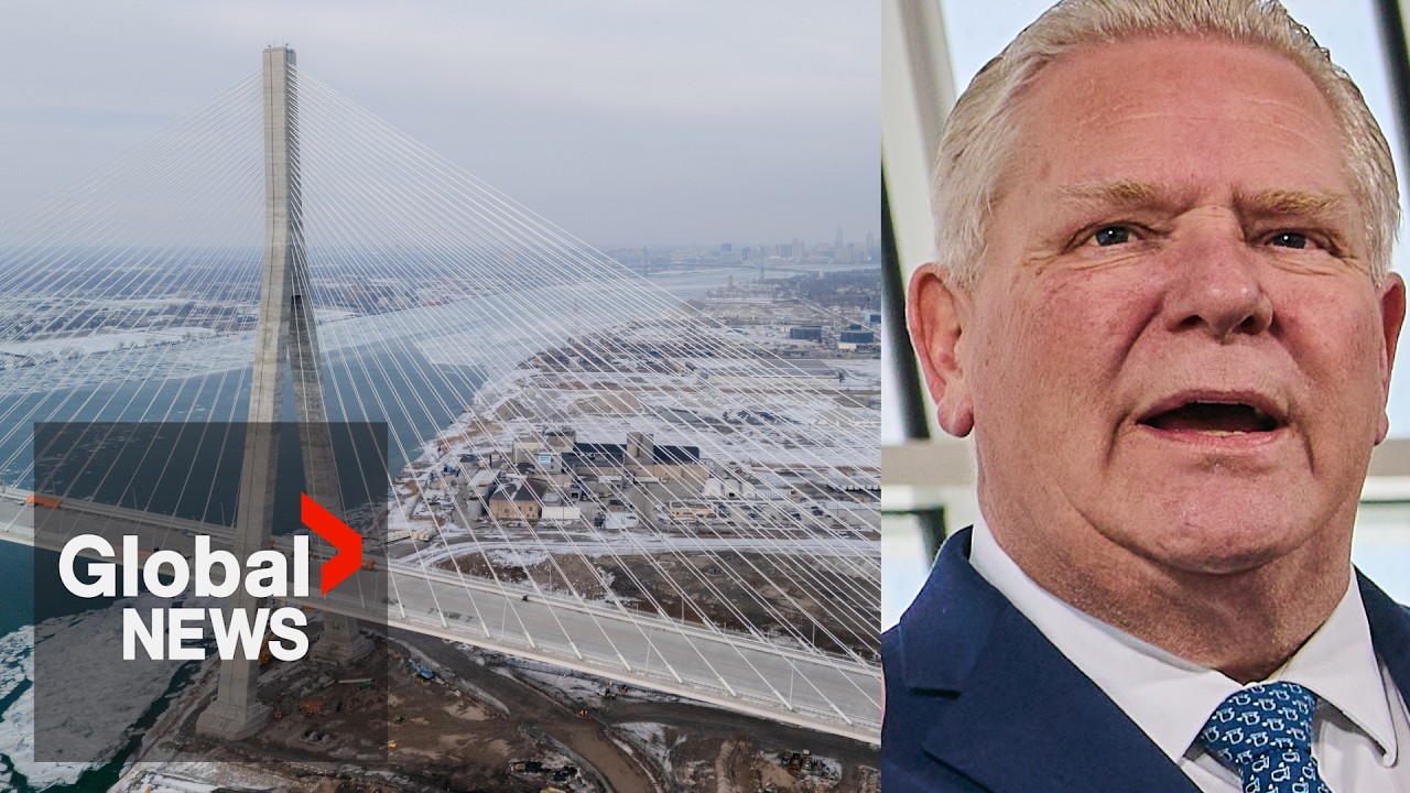 Ford says “more drugs, more illegal guns” coming from US as Gordie Howe bridge fight wages on