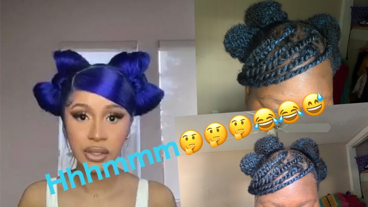 Cardi B's Blue Bow Hair Video - wide 9