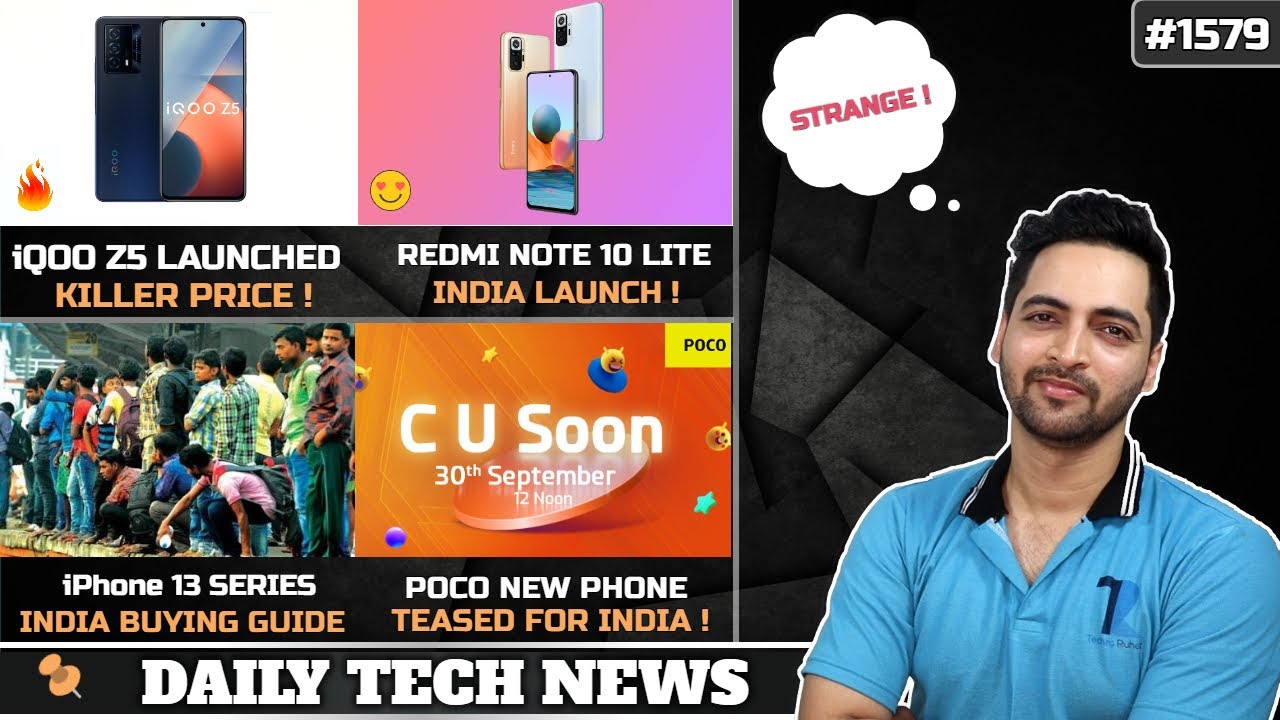 iQOO Z5 Crazy Price😍,Redmi Note 10 Lite India,POCO New Phone,iPhone 13 Pro Strange,MarQ M3,Surface 2