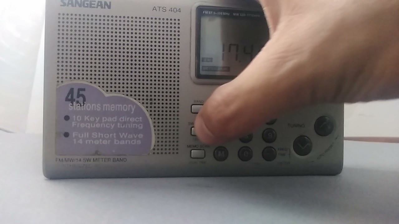 Sangean ATS 404 on SW band