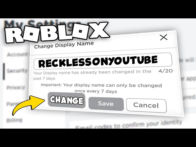 How to Change your Name on Roblox Account in 2 Minutes? 