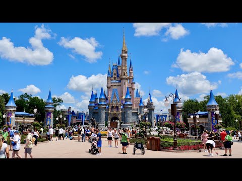 Magic Kingdom 2024 Late Morning/Early Afternoon Walkthrough in 4K 