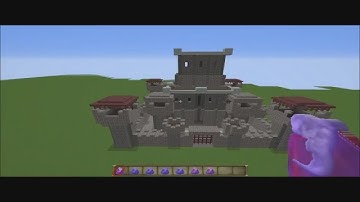 Minecraft PC 1.8.7 Instant castle command block tutorial!!!!!