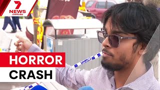 Three pedestrians injured in Blacktown crash | 7NEWS