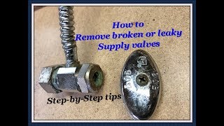 How to replace water shut off valve to the faucet or toilet
