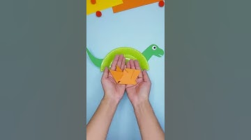 DIY Paper Plate Dinosaur | How to Make a Paper Plate Dinosaur | Paper Plate Craft