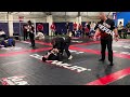 White belt BJJ match