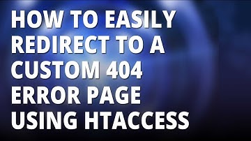 How to redirect to a custom 404 page with htaccess 👈