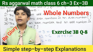 Rs Aggarwal - Exercise 3B - Question Number 8 - Whole numbers Class 6 - cbse - basic math glory