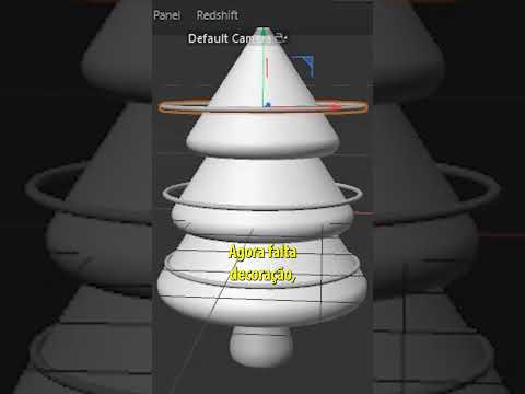 ÁRVORE DE NATAL 3D no CINEMA 4D #shorts