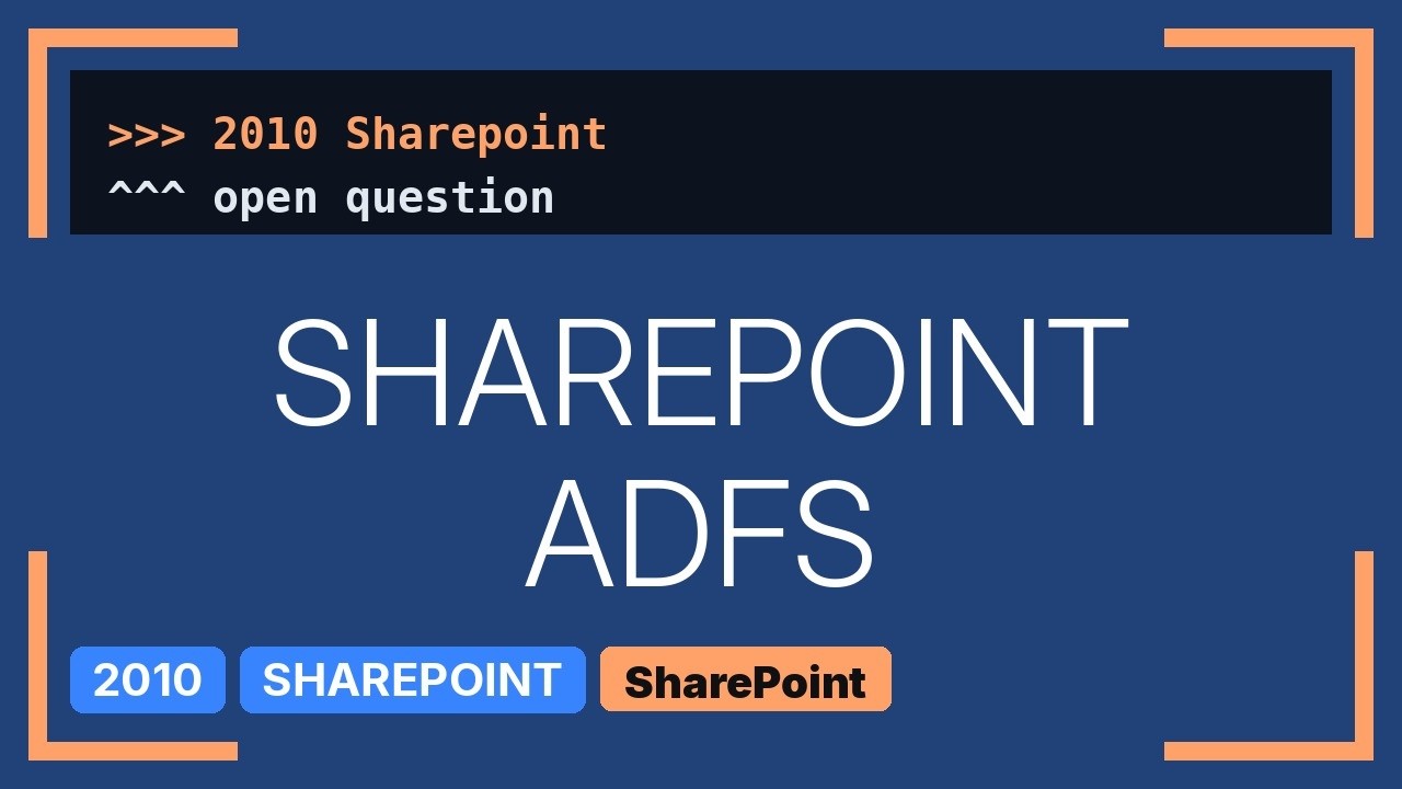 Sharepoint: SharePoint 2010 - Claims Based Authentication - Access ...