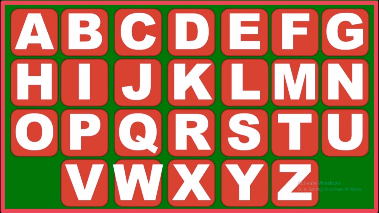 Capital letter abcd // Capital alphabet // a b c d e f g h i j k l m n ...
