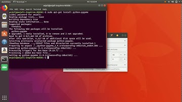 install pygame in ubuntu 17.10