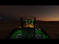 Night Landing with Two F-16C Viper on Tonopa Test Range Nevada