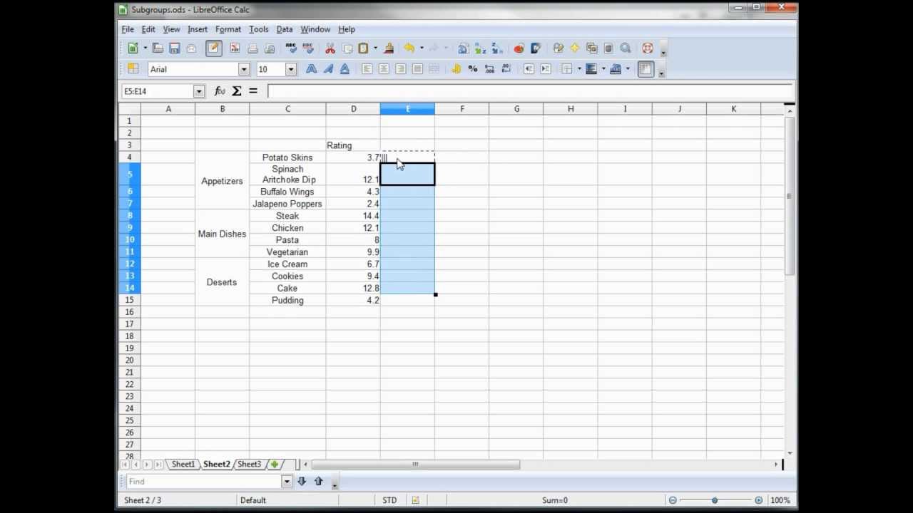 Open Office Charts Tutorial