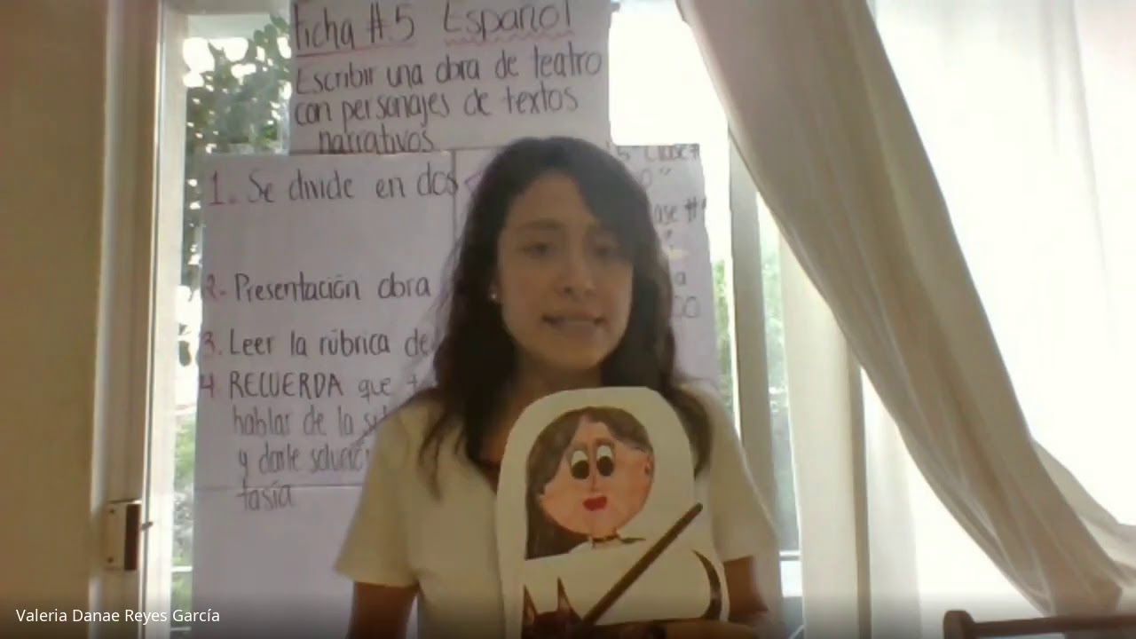 ESPAÑOL 5° Ficha #5 Escribir una obra de teatro con personajes de