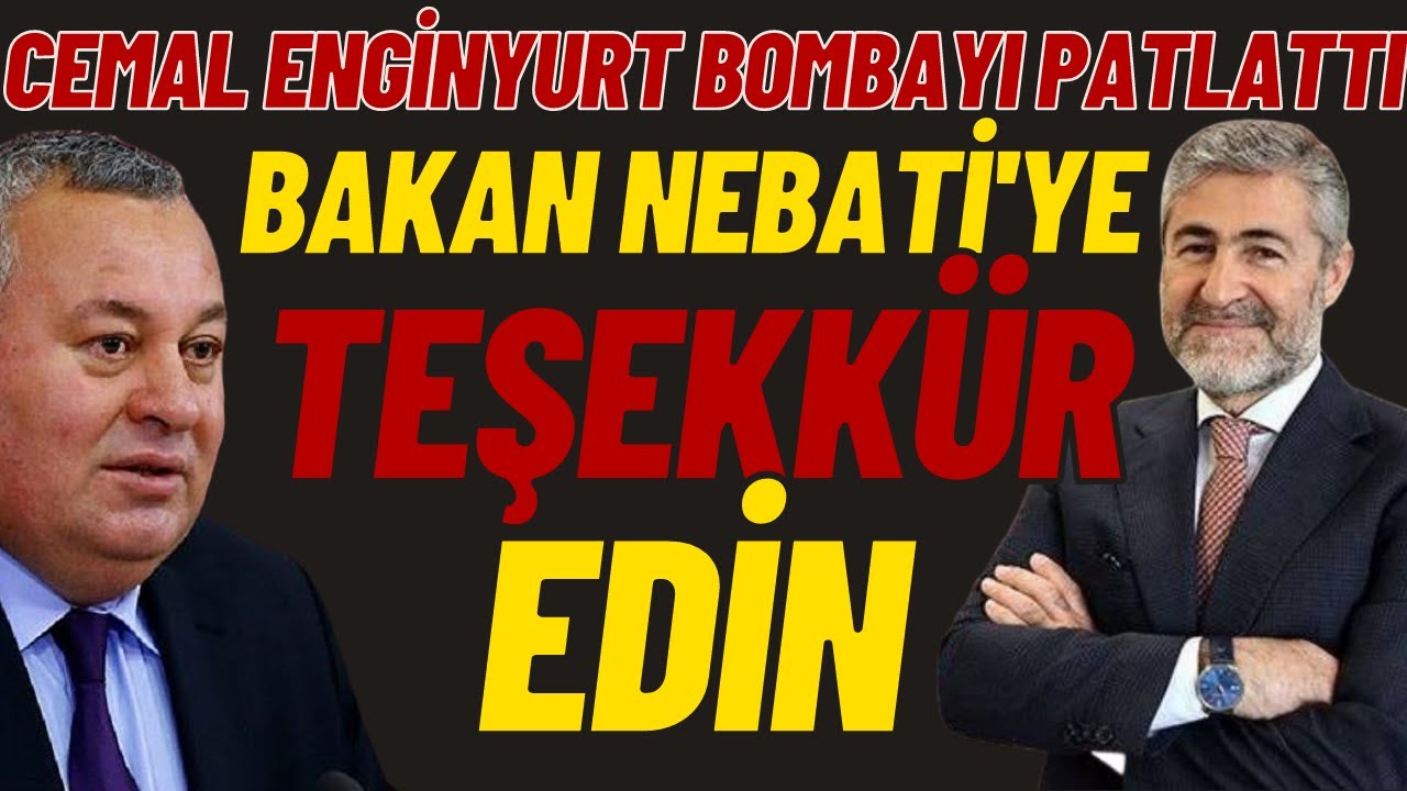 #SONDAKİKA CEMAL ENGİNYURT BOMBAYI PATLATTI