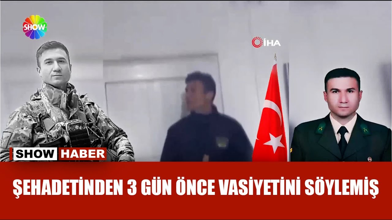 Şehidin yürek yakan vasiyeti!